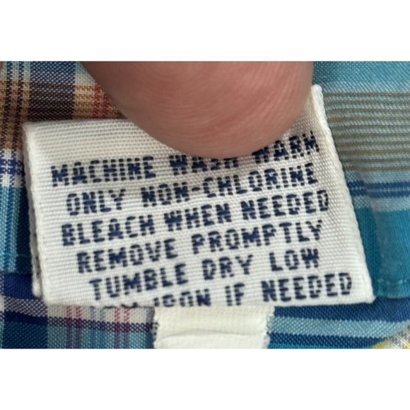 Ralph Lauren Button Down Shirt Men 3XLT Turquoise Pink Plaid Lightweight - Picture 6 of 9